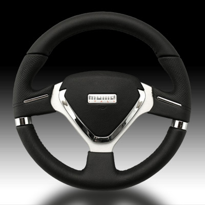 MOMOステアリング ホーンボタン付 社外品 汎用品 Q車 旧車